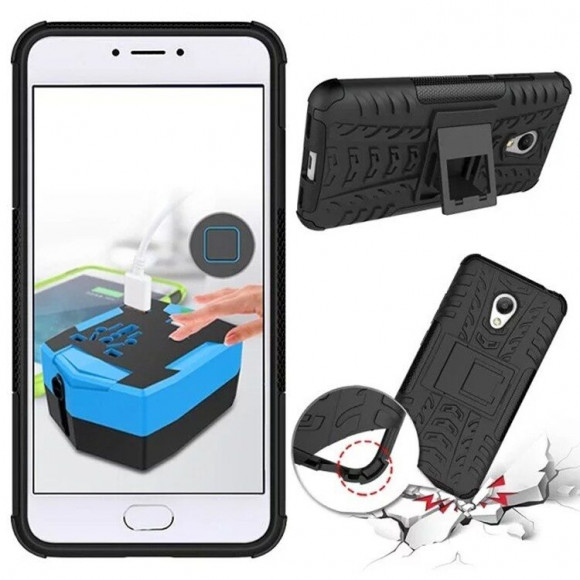 Чехол Hybrid Armor для Meizu M3 / M3s (черный)
