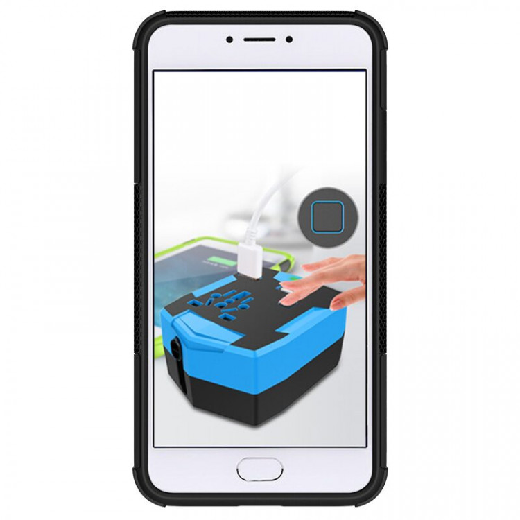 Чехол Hybrid Armor для Meizu M3 / M3s (черный)