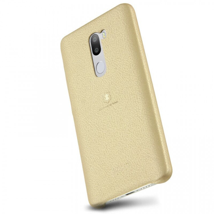 Кожаная накладка LENUO для Xiaomi Mi5S Plus (золотой)