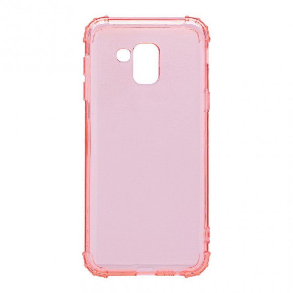 Силиконовый чехол с усиленными бортиками для Samsung Galaxy J6 (2018) (розовый) Силиконовый чехол с усиленными бортиками для Samsung Galaxy J6 (2018) (розовый)