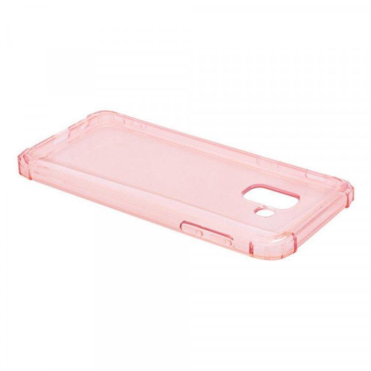 Силиконовый чехол с усиленными бортиками для Samsung Galaxy J6 (2018) (розовый)