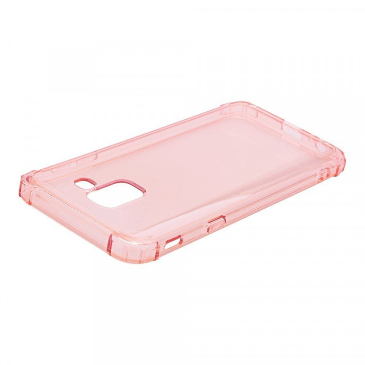 Силиконовый чехол с усиленными бортиками для Samsung Galaxy J6 (2018) (розовый)