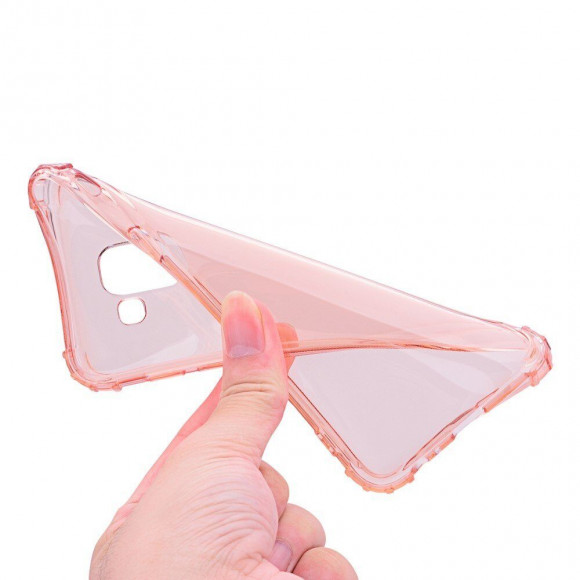 Силиконовый чехол с усиленными бортиками для Samsung Galaxy J6 (2018) (розовый) Силиконовый чехол с усиленными бортиками для Samsung Galaxy J6 (2018) (розовый)