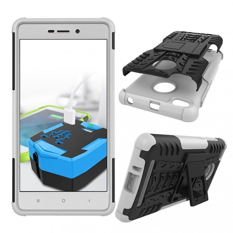 Чехол Hybrid Armor для Xiaomi Redmi 3 / 3s / 3 Pro (черный + белый)