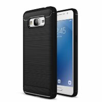 Чехол-накладка Carbon Fibre для Samsung Galaxy J2 Prime SM-G532F (черный)