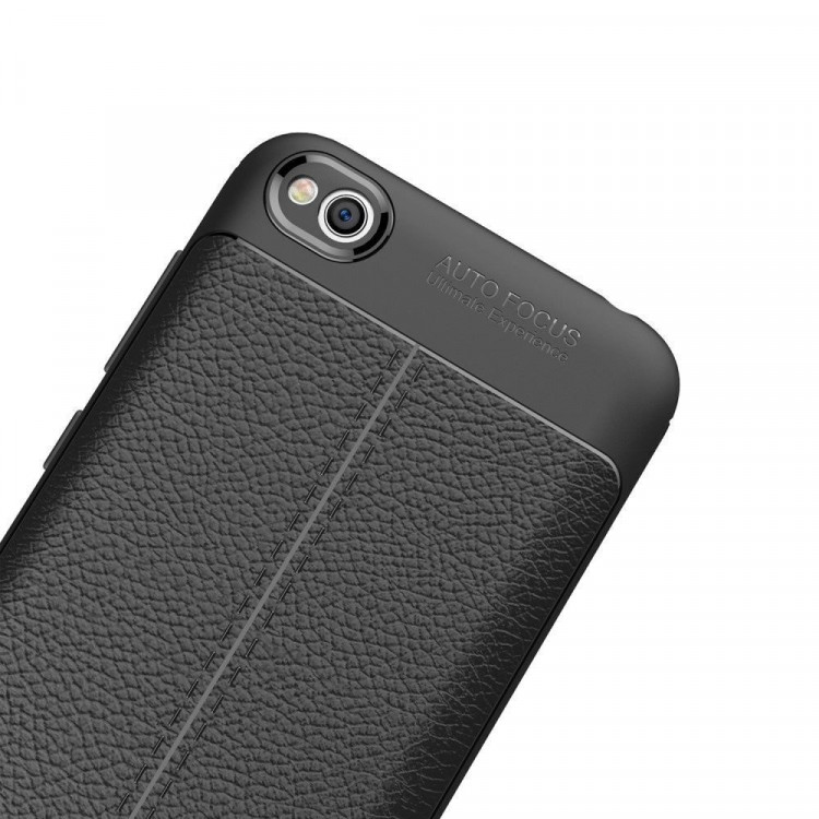 Чехол-накладка Litchi Grain для Xiaomi Redmi 5A (черный)