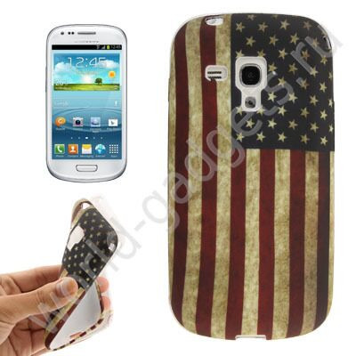 Чехол TPU USA Flag  для Samsung Galaxy S3 mini / i8190