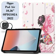 Чехол Smart Case для Oppo Pad Air (Flowered Girl with Wings) Чехол Smart Case для Oppo Pad Air (Flowered Girl with Wings)