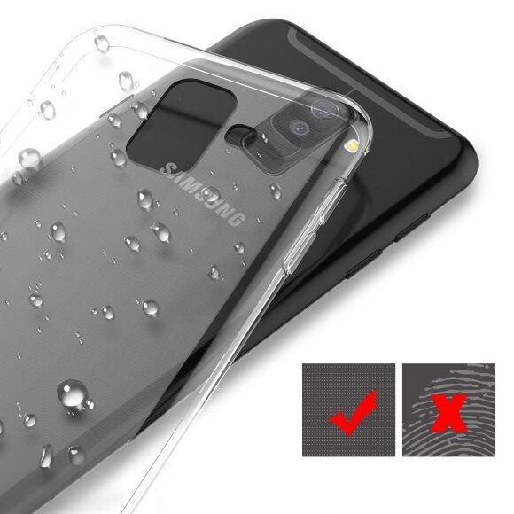 Силиконовый TPU чехол для Samsung Galaxy A6+ (Plus)