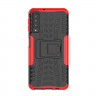 Чехол Hybrid Armor для Samsung Galaxy A7 (2018) (черный + красный)