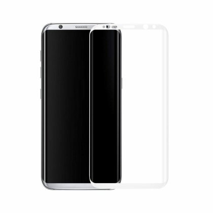 Защитное стекло 3D для Samsung Galaxy S8+ (белый)