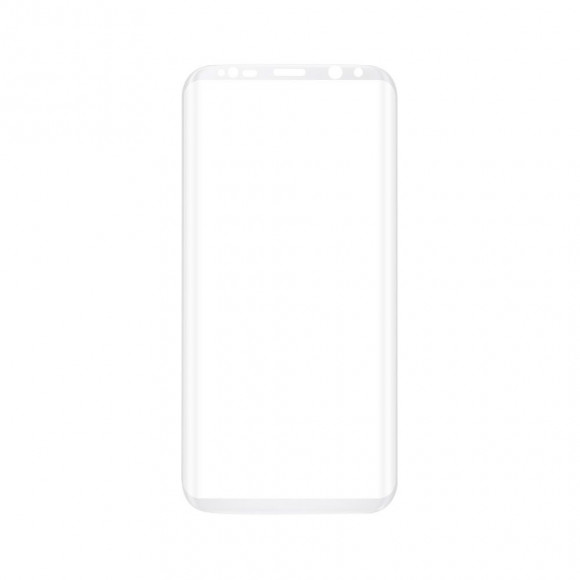 Защитное стекло 3D для Samsung Galaxy S8+ (белый)