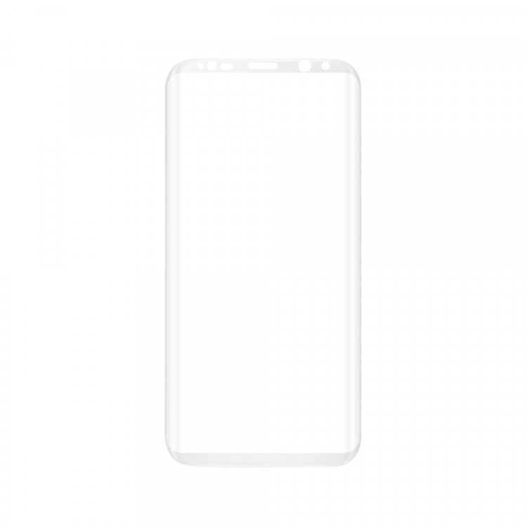 Защитное стекло 3D для Samsung Galaxy S8+ (белый)