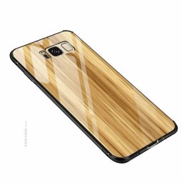 Чехол-накладка для Samsung Galaxy S8 (Wood Grain)