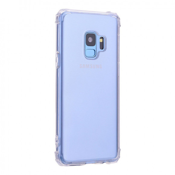 Силиконовый чехол с усиленными бортиками для Samsung Galaxy S9+ (Plus) (прозрачный) Силиконовый чехол с усиленными бортиками для Samsung Galaxy S9+ (Plus) (прозрачный)