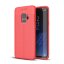 Чехол-накладка Litchi Grain для Samsung Galaxy S9 (красный)