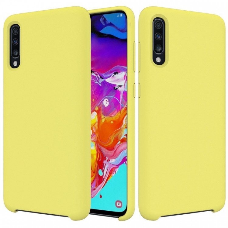 Силиконовый чехол Mobile Shell для Samsung Galaxy A50 / Galaxy A50s / Galaxy A30s (желтый)