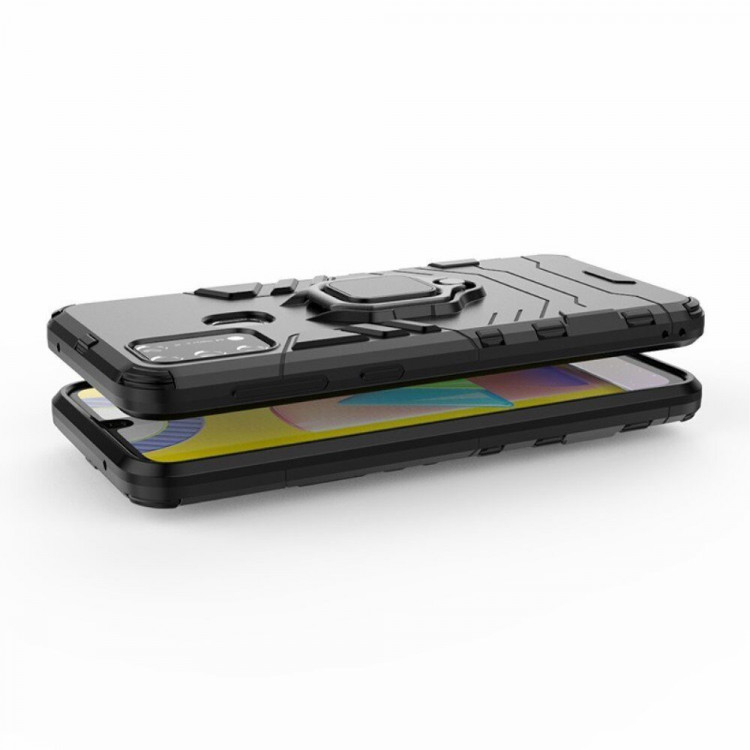 Чехол Armor Ring Holder для Samsung Galaxy M31 (черный)