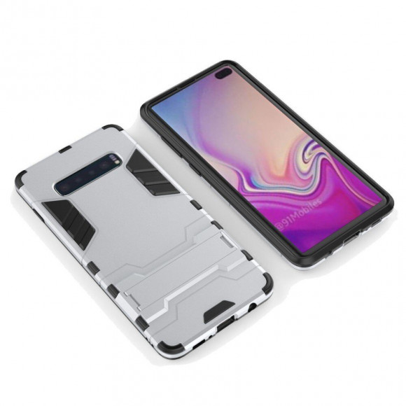 Чехол Duty Armor для Samsung Galaxy S10+ (Plus) (серебряный) Чехол Duty Armor для Samsung Galaxy S10+ (Plus) (серебряный)