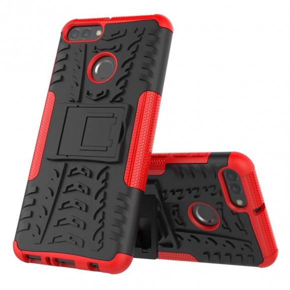 Чехол Hybrid Armor для Huawei Y9 (2018) / Enjoy 8 Plus (черный + красный) Чехол Hybrid Armor для Huawei Y9 (2018) / Enjoy 8 Plus (черный + красный)