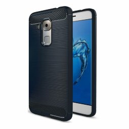 Чехол-накладка Carbon Fibre для Huawei Nova Plus / Huawei G9 Plus (темно-синий)