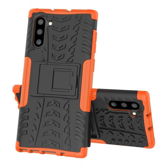 Чехол Hybrid Armor для Samsung Galaxy Note 10 (черный + оранжевый) Чехол Hybrid Armor для Samsung Galaxy Note 10 (черный + оранжевый)