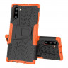 Чехол Hybrid Armor для Samsung Galaxy Note 10 (черный + оранжевый)