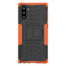 Чехол Hybrid Armor для Samsung Galaxy Note 10 (черный + оранжевый)