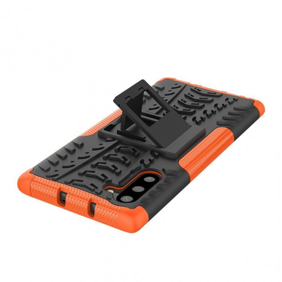 Чехол Hybrid Armor для Samsung Galaxy Note 10 (черный + оранжевый) Чехол Hybrid Armor для Samsung Galaxy Note 10 (черный + оранжевый)