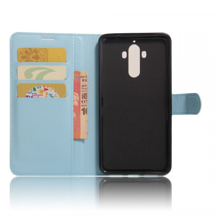 Чехол с визитницей для Huawei Mate 9 (голубой)
