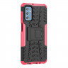 Чехол Hybrid Armor для Samsung Galaxy M52 5G (черный + розовый)