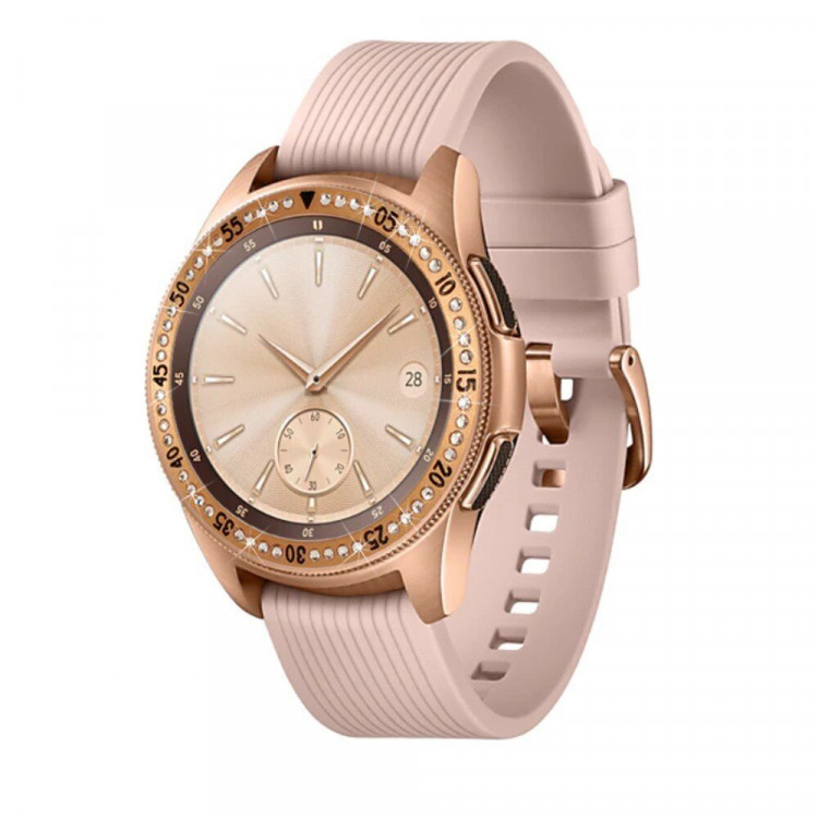 Декоративная накладка для Samsung Galaxy Watch 46мм (розовое золото)