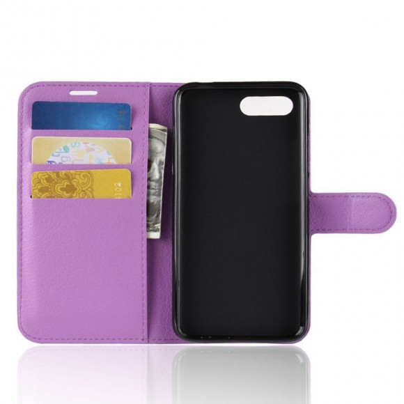 Чехол с визитницей для Huawei Honor 10 (фиолетовый) Чехол с визитницей для Huawei Honor 10 (фиолетовый)