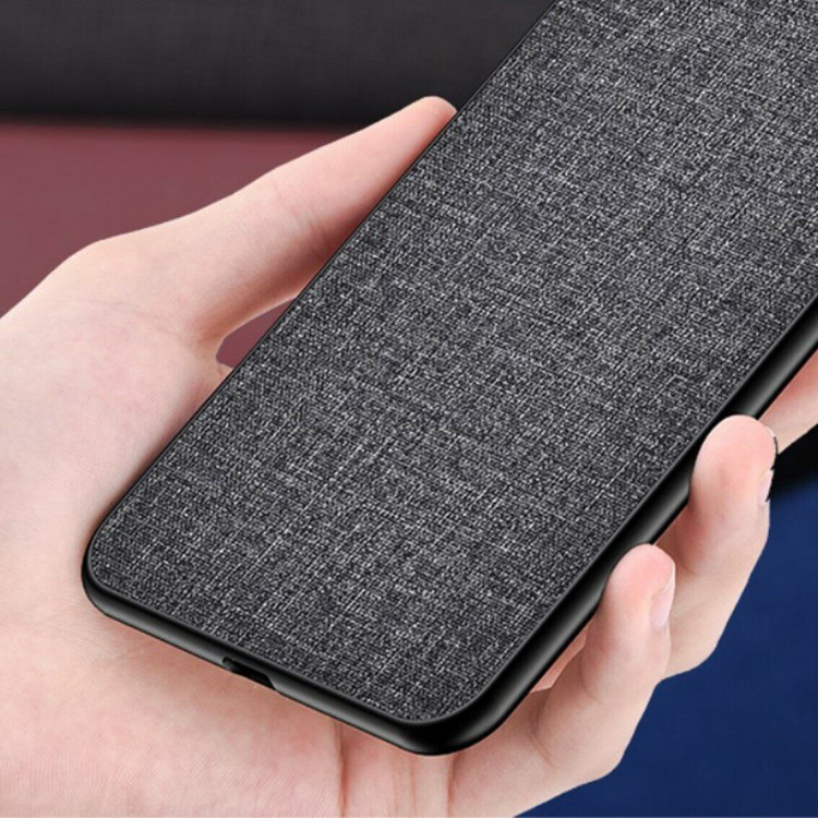 Чехол с тканевой текстурой PC+TPU для Google Pixel 7 (черный)