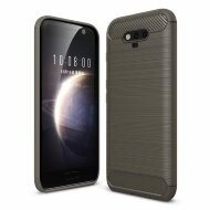 Чехол-накладка Carbon Fibre для Huawei Honor Magic (серый)