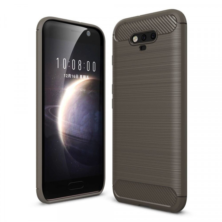 Чехол-накладка Carbon Fibre для Huawei Honor Magic (серый)