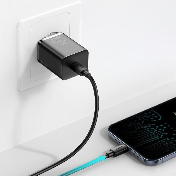 Сетевое зарядное устройство Baseus Super Si Quick Charger 1C 20W (CCSUP-B01) - черный