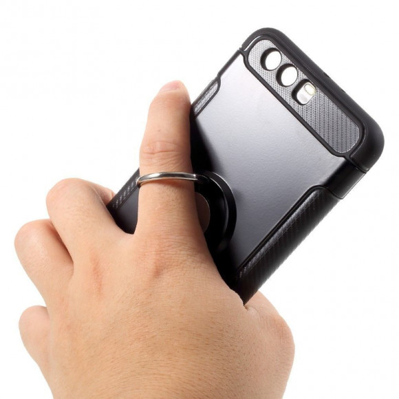 Чехол Hybrid Kickstand для Huawei P10 (черный)