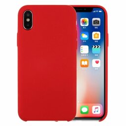 Силиконовый чехол Mobile Shell для iPhone XS / iPhone X (красный)