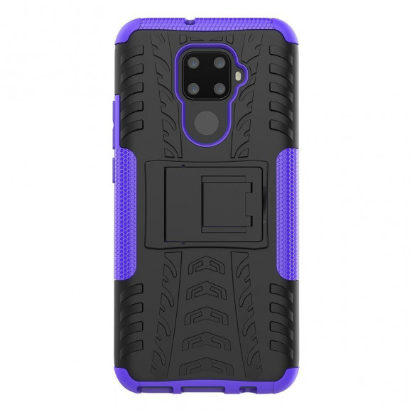 Чехол Hybrid Armor для Huawei Nova 5i Pro / Mate 30 Lite (черный + фиолетовый) Чехол Hybrid Armor для Huawei Nova 5i Pro / Mate 30 Lite (черный + фиолетовый)
