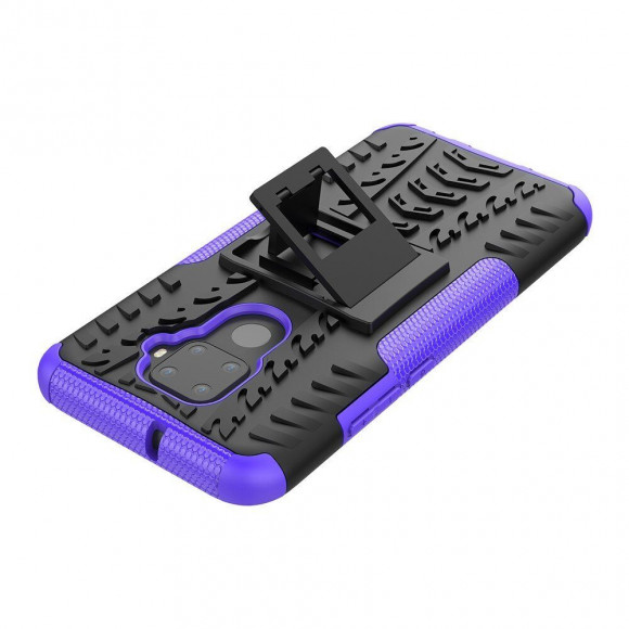 Чехол Hybrid Armor для Huawei Nova 5i Pro / Mate 30 Lite (черный + фиолетовый) Чехол Hybrid Armor для Huawei Nova 5i Pro / Mate 30 Lite (черный + фиолетовый)