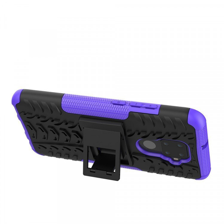 Чехол Hybrid Armor для Huawei Nova 5i Pro / Mate 30 Lite (черный + фиолетовый)