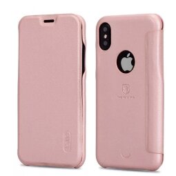 Чехол LENUO для iPhone X / ХS (розовый)