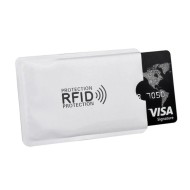 Чехол для кредитных карт с защитой RFID (серебряный) - 10 штук.