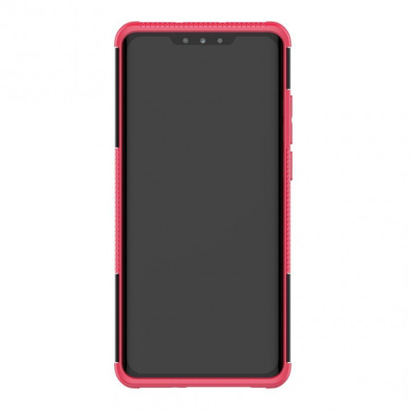 Чехол Hybrid Armor для Huawei P30 Pro (черный + розовый)