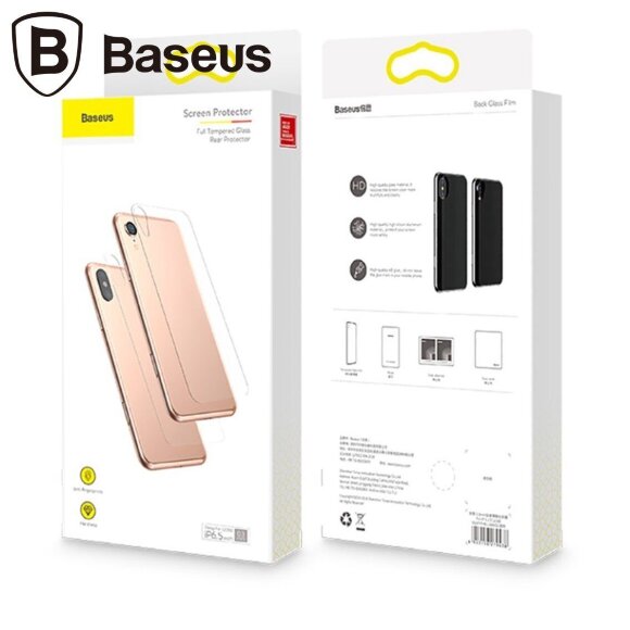 Защитное стекло задней крышки Baseus для iPhone XS Max Защитное стекло задней крышки Baseus для iPhone XS Max