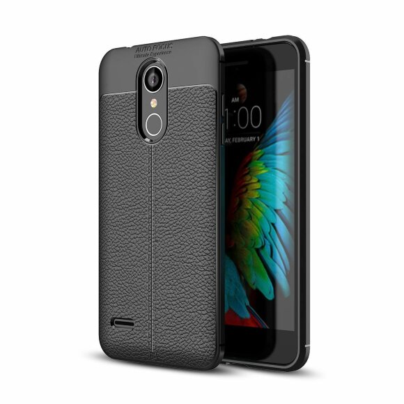 Чехол-накладка Litchi Grain для LG K8 (2018) / K9 (черный)