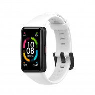 Силиконовый ремешок для Huawei Band 6 / Honor Band 6 (белый) Силиконовый ремешок для Huawei Band 6 / Honor Band 6 (белый)