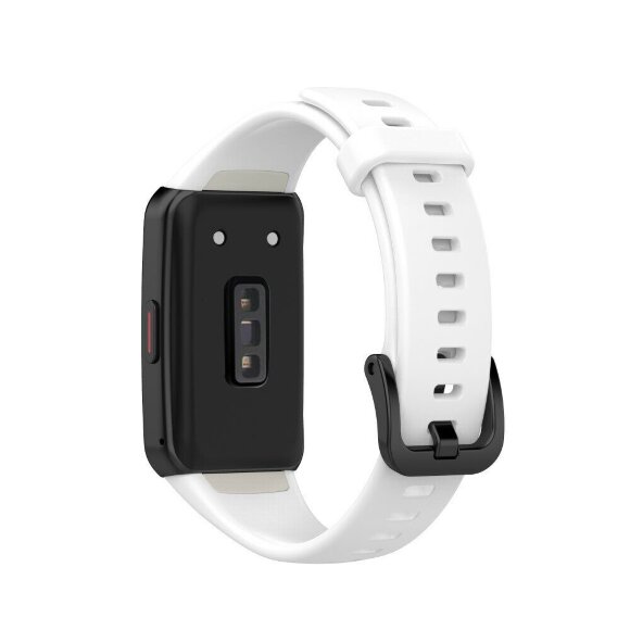 Силиконовый ремешок для Huawei Band 6 / Honor Band 6 (белый) Силиконовый ремешок для Huawei Band 6 / Honor Band 6 (белый)