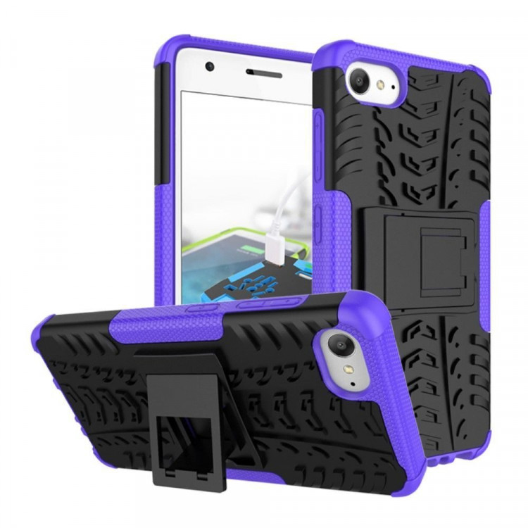 Чехол Hybrid Armor для Lenovo ZUK Z2 (черный + фиолетовый)